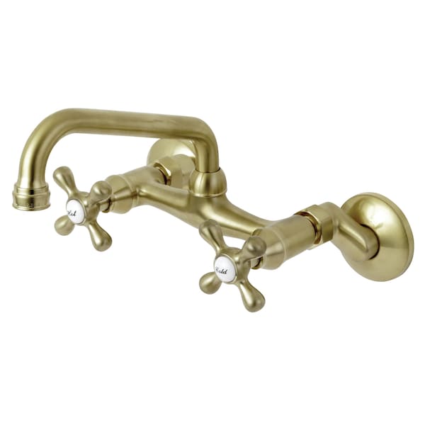 KS213SB 6-Inch Adjustable Center Wall Mount Kitchen Faucet